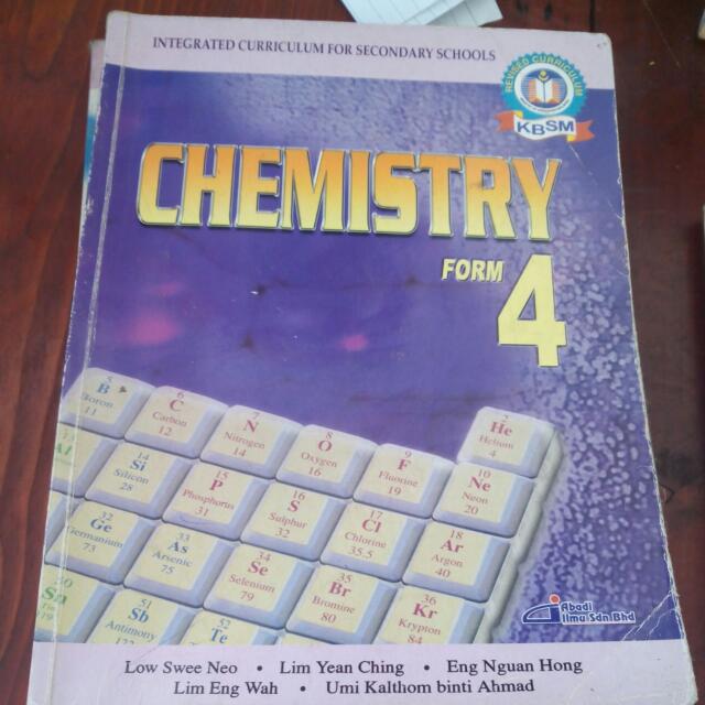 Form 4 chemistry Buku Teks