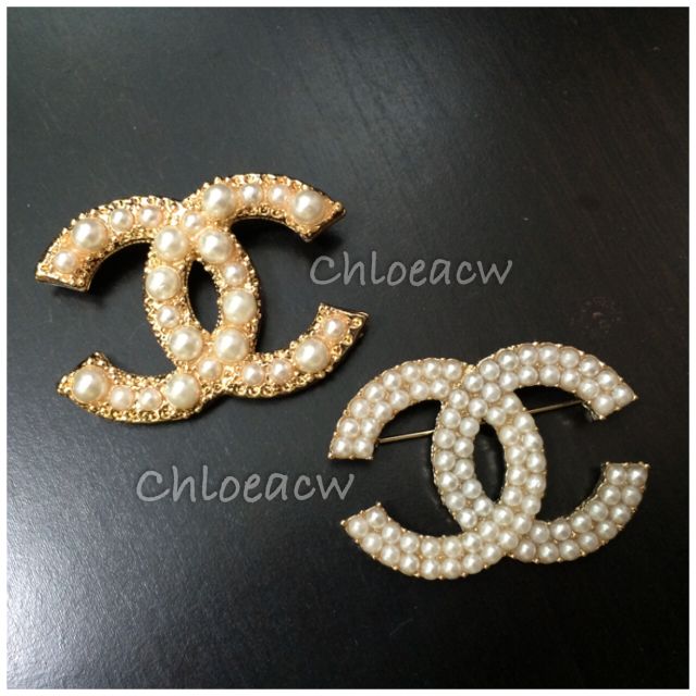 Chanel inspired top brooch