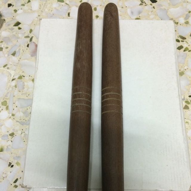Lion dance drum sticks top