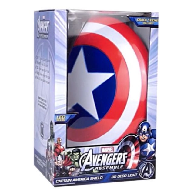 Pre Order Marvel Captain America Shield 3d Deco Light Toys