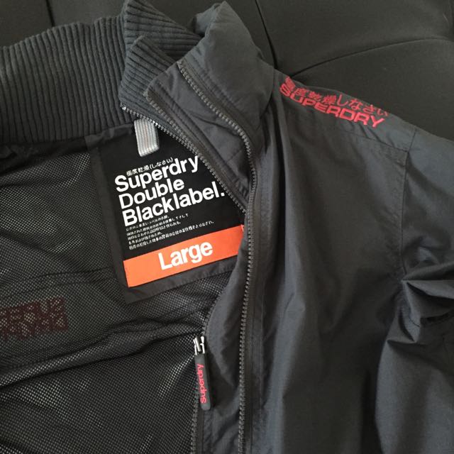 Superdry Double Black Label Windbreaker Men s Fashion Coats