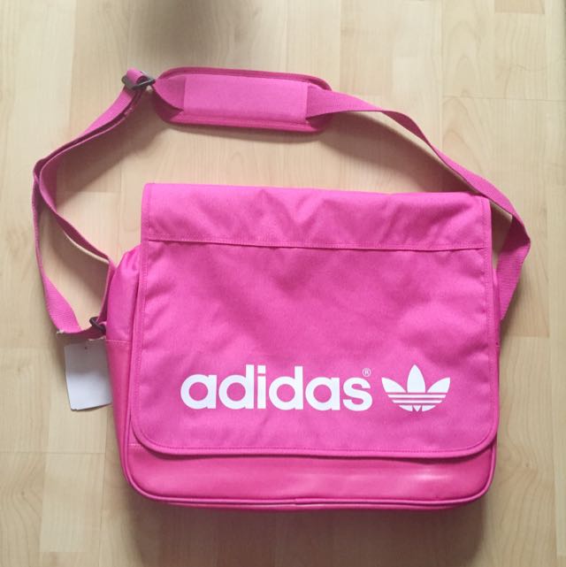 adidas messenger bag pink