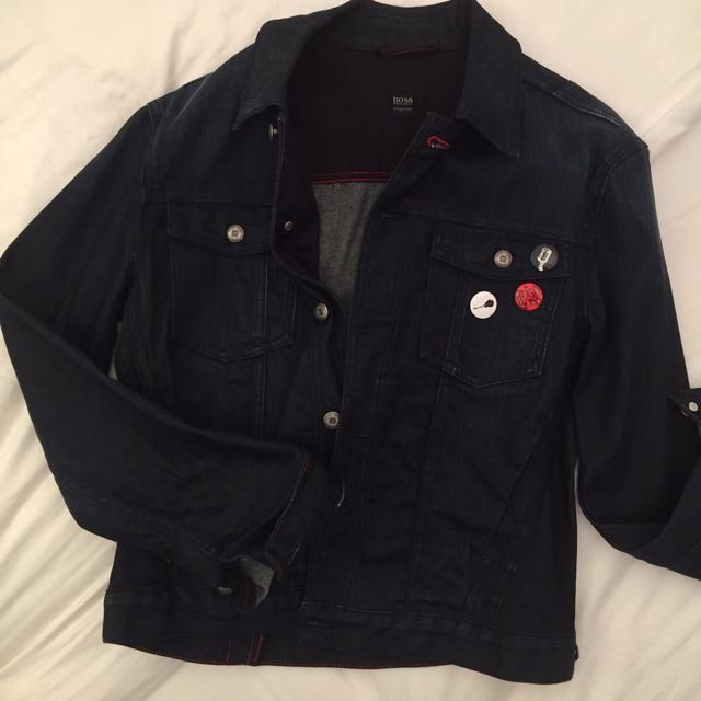 hugo boss black denim jacket
