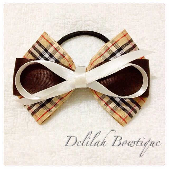 burberry hair bow