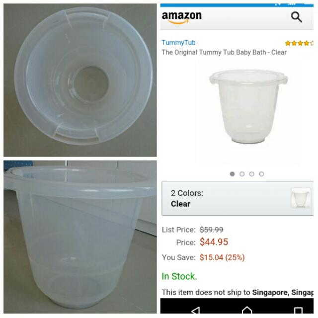 Original Tummy Tub (baby Bath Tub), Babies & Kids, Bathing & Changing