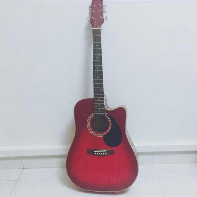 Osmond C1 Semi Acoustic Guitar, Hobbies & Toys, Music & Media, Music