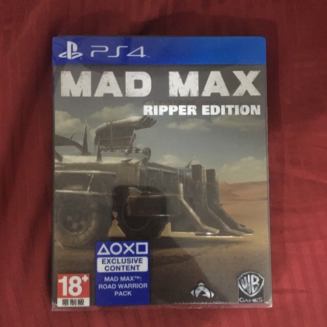 Used Mad Max Steel Book Edition Ps4 Toys Games On Carousell