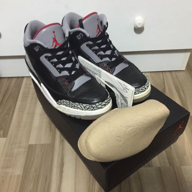 suede jordan 3 black cement