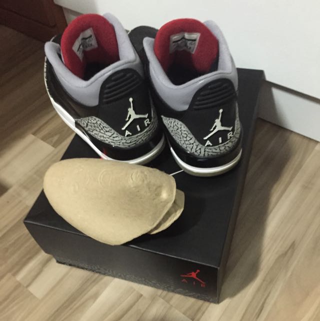 suede jordan 3 black cement