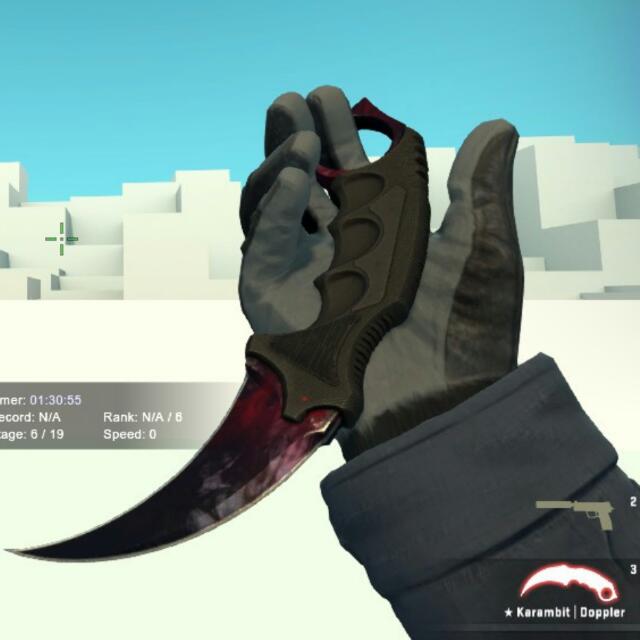 Karambit Doppler Csgo Knife Factory New Phase 1 Toys Games On Carousell