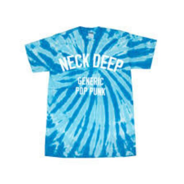 Neck Deep Generic Pop Punk Tie Dye Tee, Men's Fashion, Tops u0026 Sets, Sleep  and Loungewear on Carousell
