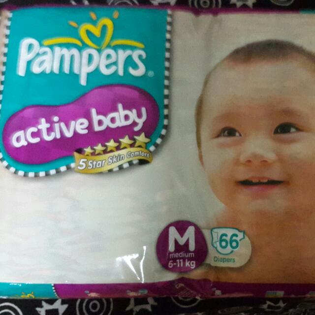 pampers active baby m size