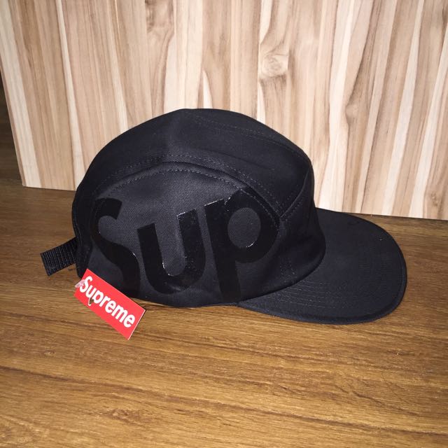 BNWT Supreme FW15 Sup Camp Cap Black