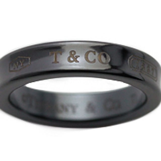 tiffany black titanium ring