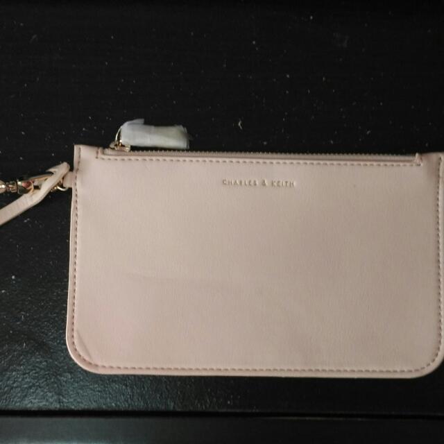 charles and keith light pink bag