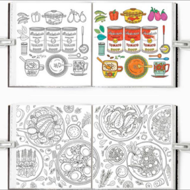 Colouring And The Food Colouring Book, Hobbies & Toys, Stationery