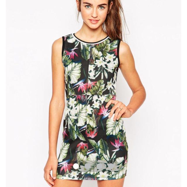 hawaiian bodycon dress
