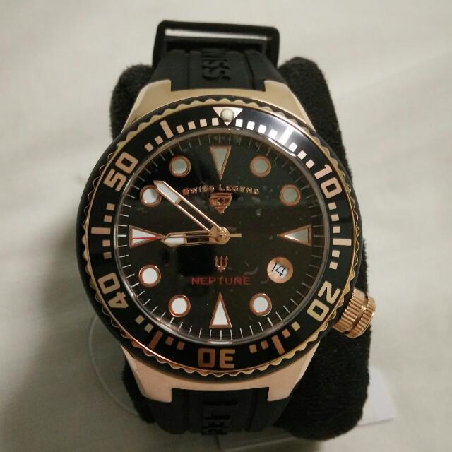 Swiss legend neptune black and on sale gold