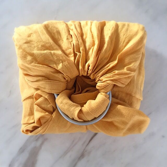 sakura bloom linen ring sling