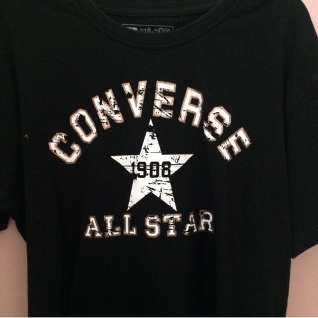 black converse t shirt