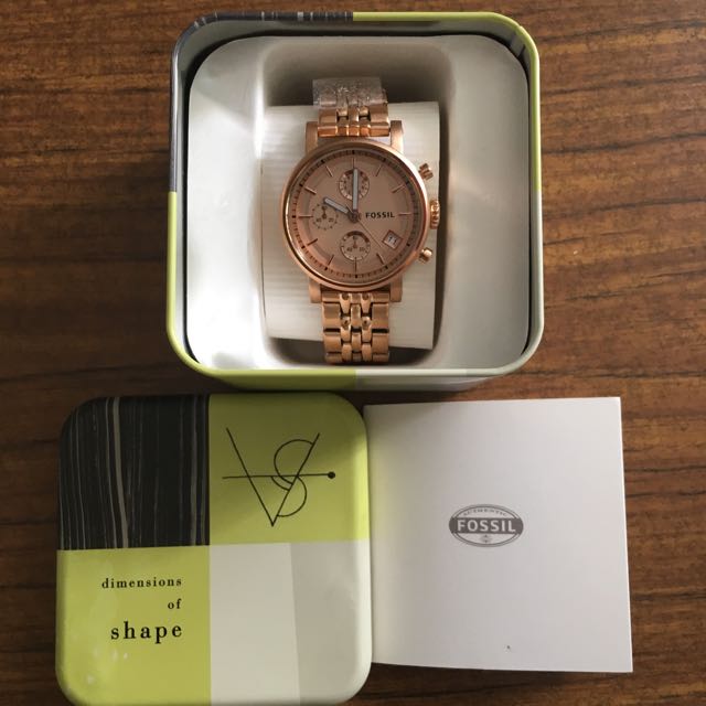 Fossil Boyfriend Chronograph Watch Rose 