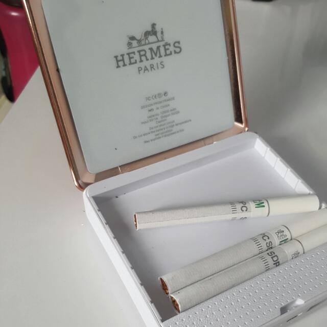 Hermes Power Bank + Cigarettes Holder For Grab! Power At 12000mah,  Computers & Tech, Parts & Accessories, Cables & Adaptors on Carousell