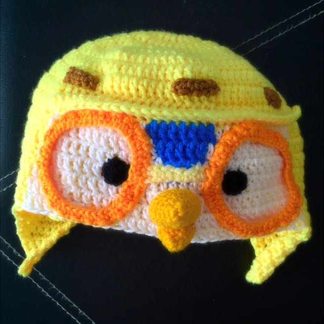 Crocheted Pororo Hat, Babies \u0026 Kids 