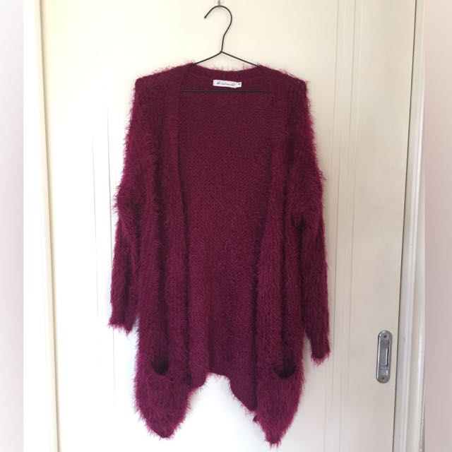 Wine colour cardigan hotsell