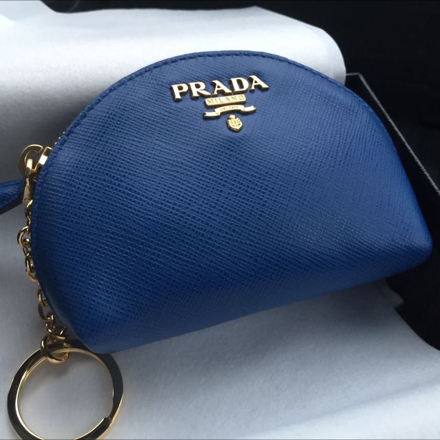 Prada keychain shop coin purse