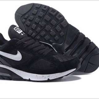 Nike Air Max Terra 180 菱格x皮革 氣墊鞋慢跑鞋 黑白 男鞋款  尺寸 7-10 男款