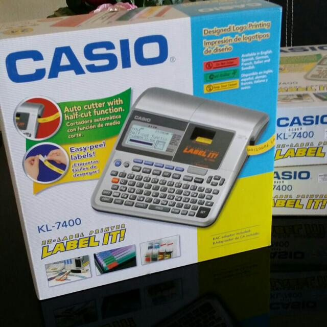 Casio Label Printer KL7400 New, Computers & Tech, Printers, Scanners