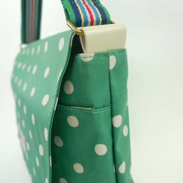 Cath Kidston Matt Oilcloth Sling bag Spot Emerald Green Women s Fashion Bags Wallets Cross body Bags on Carousell