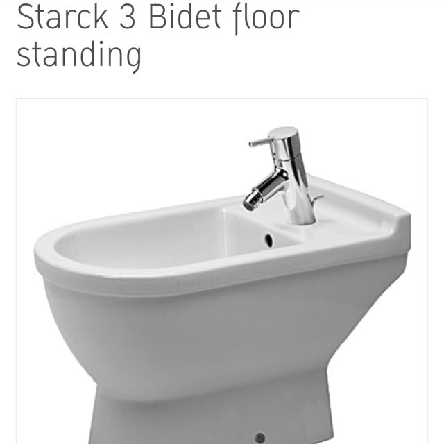 Duravit Starck 3 Floor Standing Bidet Art 223410 Home Appliances On Carousell