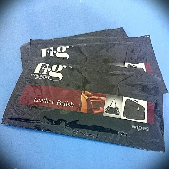 Frg Leather Polish Wipes, Instant Shoe Shine Wipes & Instant Stain