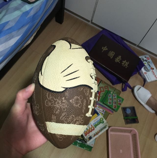 Mini Disney Rugby Ball, Hobbies & Toys, Toys & Games on Carousell