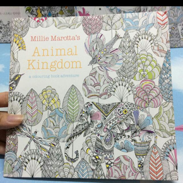 24 Pages English Edition Animal Kingdom Coloring Book For Children Adults Relieve Stress Drawing Secret Garden Colouring Book Everything Else On Carousell