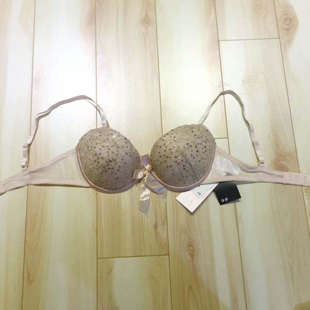 BRAND NEW H&M Sequin 75C bra with tags - $3, Women's Fashion, New