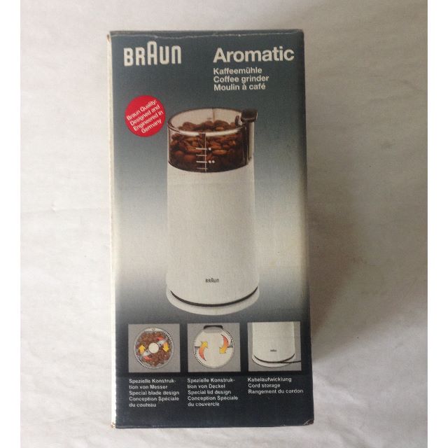BRAUN Aromatic Coffee Grinder, TV & Home Appliances, Kitchen Appliances
