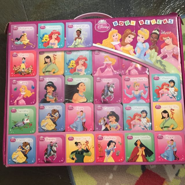 Original Disney Princesses Book Blocks Hobbies Toys Books Magazines Children S Books On Carousell