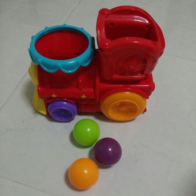 playskool train with balls
