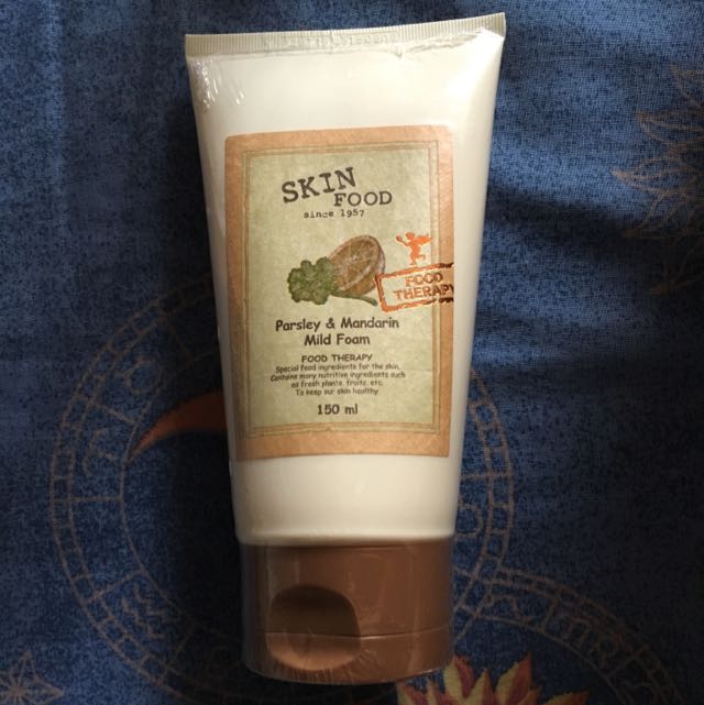 The Skin Food Parsley Mandarin Mild Foam 150ml Health Nutrition Health Supplements Health Food Drinks Tonics On Carousell