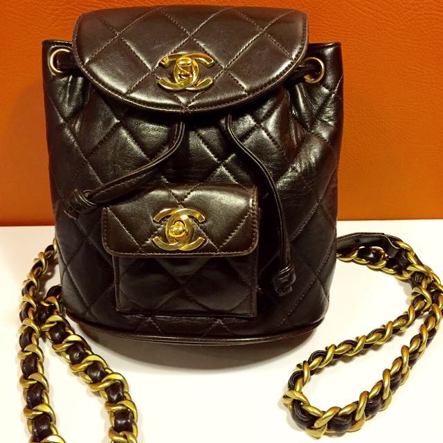 Chanel mini hot sale backpack vintage