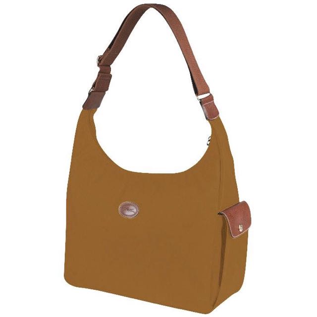 Leather backpack Longchamp Camel in Leather - 34296778