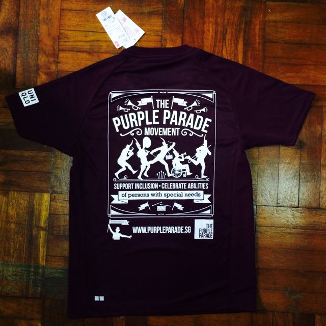 Bnwt Purple Parade Dry Fit Uniqlo Tee Sports On Carousell