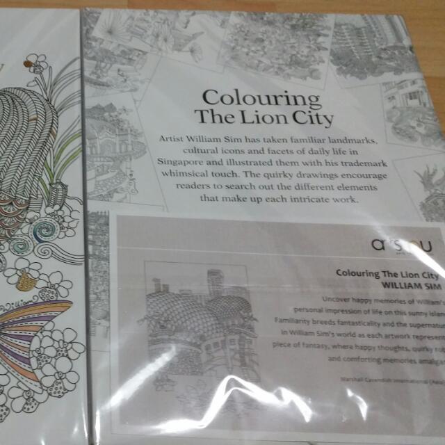 Coloring The Lion City, Hobbies & Toys, Books & Magazines, Children's ...
