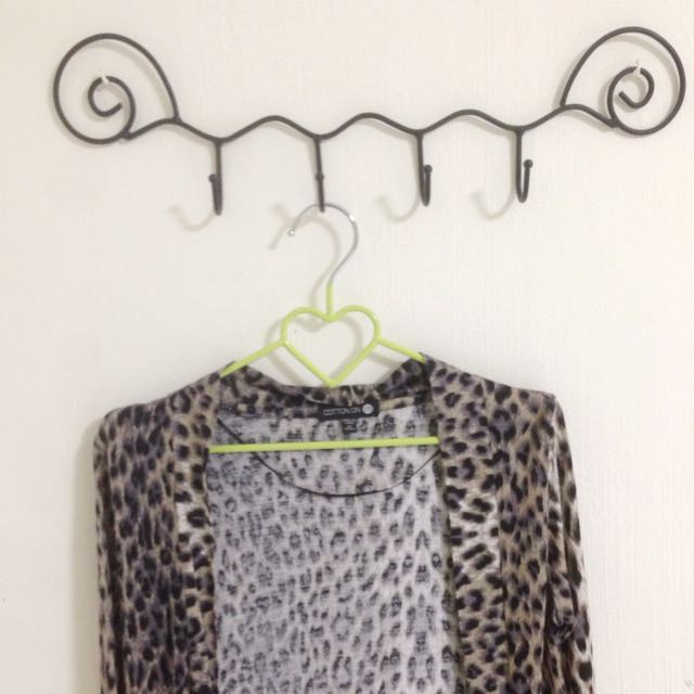 Leopard print cardigan cotton on Clearance