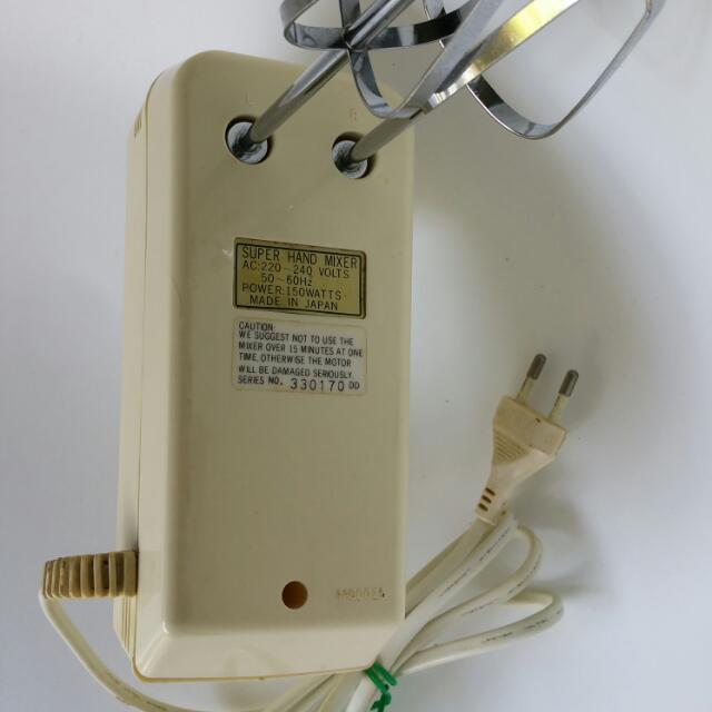 Hand Mixer Made in Japan, TV & Home Appliances, Kitchen Appliances