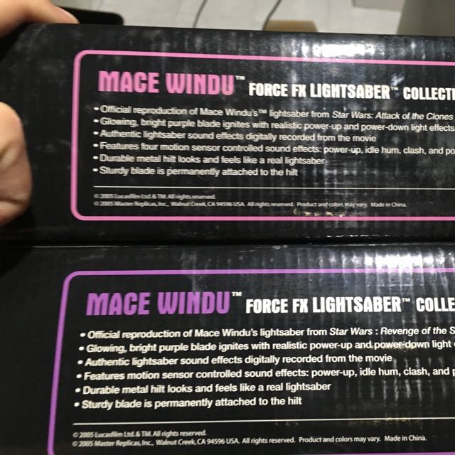 master replicas mace windu lightsaber