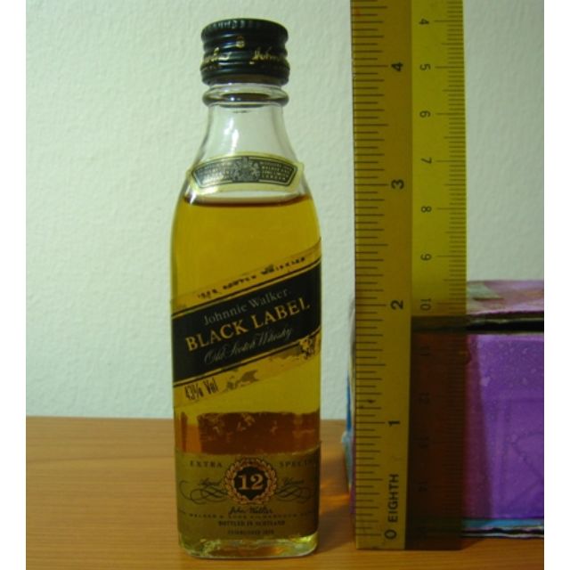 Miniature Collection Of Vintage Alcohol Johnnie Walker Black Label Whiskey Food Drinks Alcoholic Beverages On Carousell