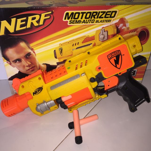 Fully Functional NERF N-Strike Barricade RV-10 Battery Powered Nerf Gun